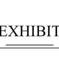 No Sweat Self Inking Exhibit Stamp With Crisp Black Ink Effortless Press Print Action For Law Clerks clear black "EXHIBIT" label design