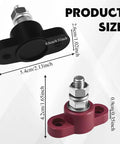 Straight Up Solid 2 Pack Insulated Power Distribution Block With 5/16 Single Stud Battery Junction Adapter For Rig Ready Auto Boat Marine Electrical Wiring Zero Drama product size and details