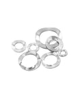All In One 350 Piece Crinkle Wave Washer Set In 304 Stainless Steel M3 M4 M5 M6 M8 M10 M12 Includes Flat Washers Lock Washers And Gaskets For Cars Auto Gear Machinery And DIY Projects, assorted stainless steel washers