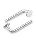 Pallet Rack Drop Pins Set 100 Pcs M7x55mm Heavy Duty J Bolt Safety Universal Pins For Shelving Systems Cross Beam Locker Pins Galvanized Carbon Steel 8mm 5/16in Hole Compatible Ideal For Warehouse And Home, shown in silver
