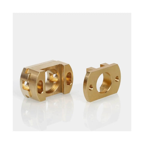 Upgrade Your Z-axis With This Precise 18mm And 16mm Oldham Coupler For Creality CR10 S4 S5 Pro Ender3 V2 3S T8 Screw Printers No More Wobbles. Brass Oldham coupler set, 18mm and 16mm, for 3D printer Z-axis lead screw use