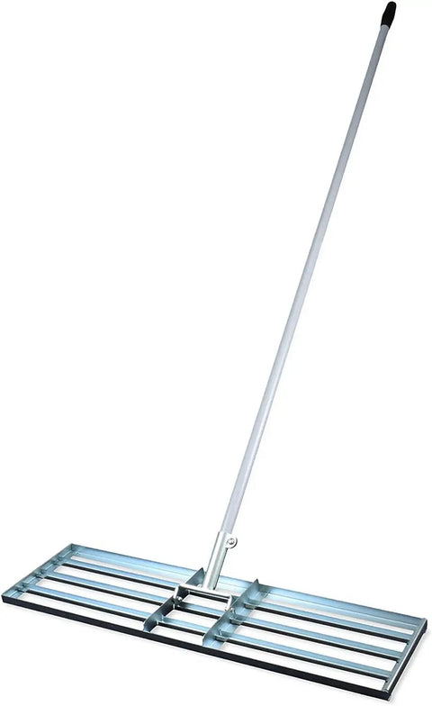 38 Inch Wide Leveling Lawn Rake With Stainless Steel Head And 72 Inch Aluminum Handle Top Notch Heavy Duty Yard Leveler for lawn care