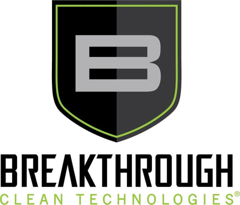 Breakthrough Clean Technologies logo with shield design and bold "B" letter.