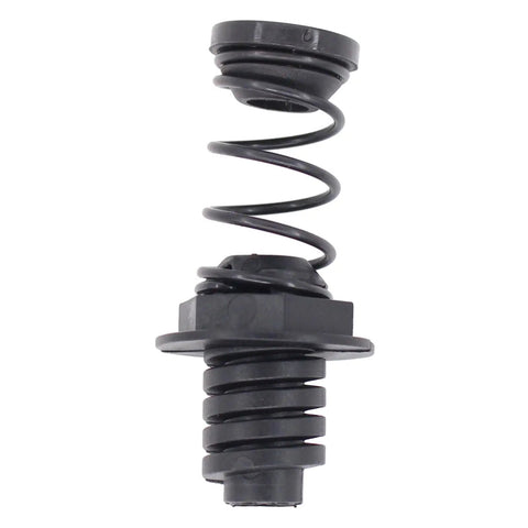 Rock Solid Heavy Duty 2 Piece Trunk Lid Springs With Durable Rubber Bumper Guards And Sweet Smooth Install Kit Straight Swap For 1994 To 1998 Ford Mustang, black steel spring with rubber bumper.
