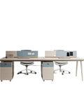 Ergonomic Studio Computer Desk With Reversible Screen Panel And Totally Hideaway Wiring For A Super Neat Workspace Featuring sound dampening shelves and dual storage.