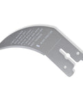 Top Tier Table Saw Riving Knife Kickback Shield Compatible With Dewalt Dwe7485 precision ground steel riving knife with measurements.