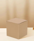 Six Pack Small Kraft Paper Shipping Boxes for Durable Shipping and Storage, Heavy Duty Corrugated Boxes with Strong Compression Resistance, Reusable Packaging for Business Use, Ideal for Restocking, Warehouse Transfers, and Organization; single kraft box