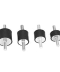 M6 Rubber Anti-Vibration Mount Bobbin Silentblock For Cars Boats And Auto Gear Durable Rubber And Metal Shock Absorber, 4 pack