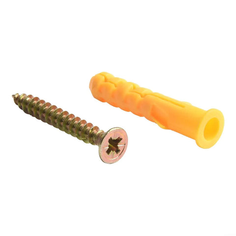 Beefy M8 Drywall Anchors Kit With Wall Expansion Screws M8x40 For Hollow Walls Zinc Plated Rust Resistant Set Rock Solid Hold For Shelves Curtains And Home Mounts Perfect For Damp Areas. M8 anchor and screw set on white