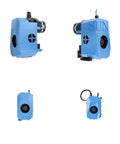 Fast Install Planetary Direct Drive Extruder Kit For Zero Drama Filament Feeding And Hardcore 3D Printer Upgrades With Beefy Gears, blue extruder kit from multiple angles