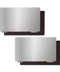 Upgraded Resin Magnetic Flexible Steel Plate Bed 2 Pack 202x128mm for 3D Printers, spring steel brushed surface for easy removal.
