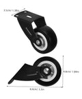 Built Tough Heavy Duty Sliding Door Wheels Featuring Whisper Quiet Rollers For Barn Door Hardware with black casters and wheel dimensions