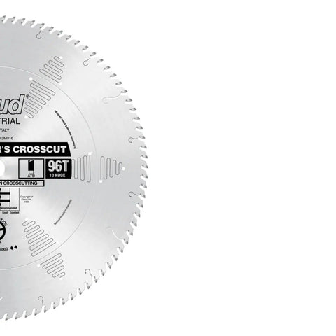 Beast Cabinetmaker Crosscut Blade 16 Inch 96 Teeth TiCo Hi Density Carbide With ATB Tooth Design For Ultra Clean Crosscuts