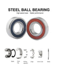 Top Tier Pair Of Sealed Angular Contact Ball Bearings For Cnc Milling Spindles With P4 P5 Precision and Heavy Duty build close-up view.