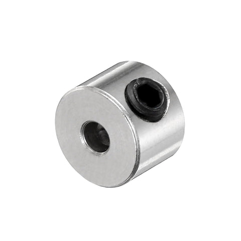 Set Screw Shaft Collars 2.05mm Bore 7mm OD 5mm Width 20Pcs Drill Stop Collars Carbon Steel Nickel Plated High Strength Locking Collars For Positioning Spacers And Bearing Stops In Machinery