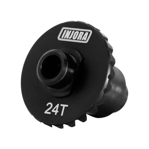 Underdrive Helical Gear Set 24T 10T Alloy Steel For 1 18 RC Crawler TRX4M Upgrade Beefier Quieter Low Wear CNC Machined