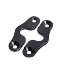 Close-up of aluminum clips from Sun Visor Clip Repair Kit For 2018-2022 Jeep Wrangler And 2020-2022 Gladiator, durable and sleek design.