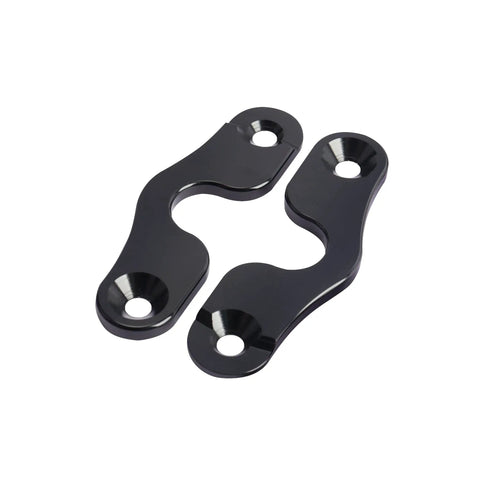 Close-up of aluminum clips from Sun Visor Clip Repair Kit For 2018-2022 Jeep Wrangler And 2020-2022 Gladiator, durable and sleek design.