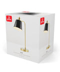 18 Inch Matte Brass Desk Lamp With Matte Black Shade, Adjustable Pivot For Precise Reading And Desk Work, Dope Sleek Modern Mid Century Style Lighting For Home Office Or Nightstand. Box