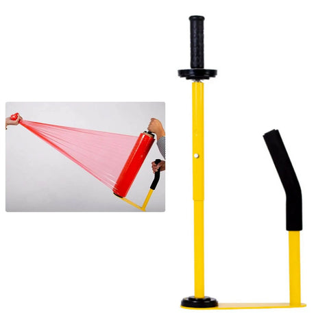 Solid Workhorse Handheld Stretch Film Dispenser With Adjustable Roll Height And Quick Tension Dial For Pallet Wrapping Manual Packing Gun For Shipping Cartons And Warehouse Crew