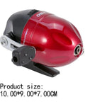 Closed Face Spin Cast Fishing Reel With 2.6 To 1 Gear Ratio And Pre Spooled Line, compact size, durable plastic and metal