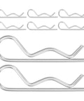 R Shape Cotter Pins That Totally Rock For Tough Mechanical Assembly Jobs Stainless Steel Lock Pins with wavy design, 10 pieces.