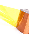 Close-up of 50Mm Kapton Tape Polyimide Film Adhesive Tape 33M Long Pro Grade High Temperature Heat Resistant Metallic Brown 260C