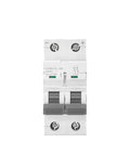 Heavy Duty Dc Mcb 1P 2P Miniature Circuit Breaker 500V Rating with two toggle switches and flame retardant housing.