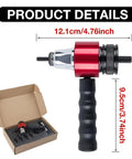 Heavy Duty M3 To M8 Electric Rivet Nut Adapter Kit For Drills With Quick Change Mandrels Perfect For Car RV Repair Metalworking Auto Body And Home DIY Projects That Seriously Rock. Red rivet nut adapter with drill chuck and case