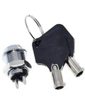 Super Tough 12 Mm Stainless Steel Security Key Lock Switch For Vending Units And Phones Double Side Pull Out Includes Two Keys Plus Hardware Quick Install Wear Resistant And Anti Rust Finish Keeps Your Stuff Locked Down Safe For Any Spot, 12mm lock with keys
