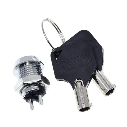 Super Tough 12 Mm Stainless Steel Security Key Lock Switch For Vending Units And Phones Double Side Pull Out Includes Two Keys Plus Hardware Quick Install Wear Resistant And Anti Rust Finish Keeps Your Stuff Locked Down Safe For Any Spot, 12mm lock with keys