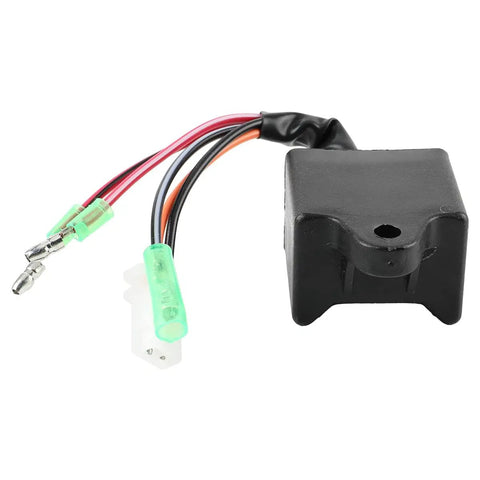A Beefed Up Timing CDI Box For Polaris Scrambler Sportsman Predator 50cc 90cc 100cc 110cc 2 Stroke Engines That Boost Spark Timing And Rev Limit Compatible With Polaris Eton Extreme DRR Arctic Cat Alpha Kasea shown in black with wiring