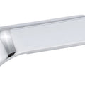 Montrose Collection Chrome Traditional Cabinet And Drawer Pull Handle Center To Center 90 mm for kitchen and bathroom, angled view.