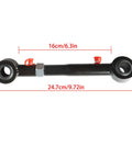 Front Sway Bar Link Disconnects For Wrangler JK 2007 2018 Adjustable Off Road Lift Kit Replacement With Grease Fittings Spherical Bushings Deliver 360 Degree Rotation And 11 Degree Articulation Boost Axle Flex Up To Thirty Percent. black adjustable sway bar link, 24.7cm/9.72in