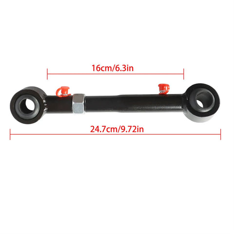 Front Sway Bar Link Disconnects For Wrangler JK 2007 2018 Adjustable Off Road Lift Kit Replacement With Grease Fittings Spherical Bushings Deliver 360 Degree Rotation And 11 Degree Articulation Boost Axle Flex Up To Thirty Percent. black adjustable sway bar link, 24.7cm/9.72in
