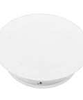 Awesome 360 Rotating Display Turntable Adjustable Electric Stand For Jewelry Photos, smooth white top view of turntable.