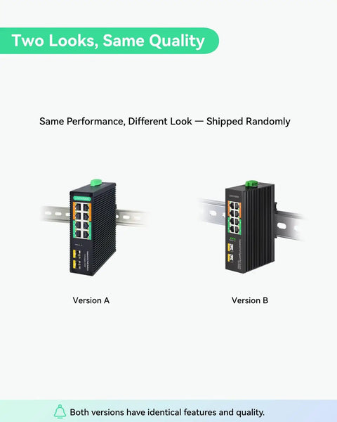 8-Port Full Gigabit PoE Switch Workhorse With 4 BT90W PoE Plus Ports With 120W PoE Budget And 2 Gigabit SFP Uplinks NDAA Compliant