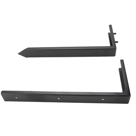 Heavy Duty Fence Post Repair Kit With Steel Stakes For Wooden Fences Inclined Post Fix With Ground Spike for DIY repairs.