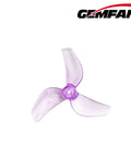 31mm 1219S 3 Blade PC Propeller for Micro Whoop Drones, single propeller view, light purple color, Gemfan logo