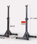 Home Gym Multi Function Weight Lifting Rack With Adjustable Weight Bench For Squats And Bench Press, adjustable height 97-146cm