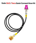 CO2 Adapter Quick Connector Plastic Hose For Sparkling Water Machines 60 Inch Long Tube Compatible With Terra Duo Art Gaia Series Soda