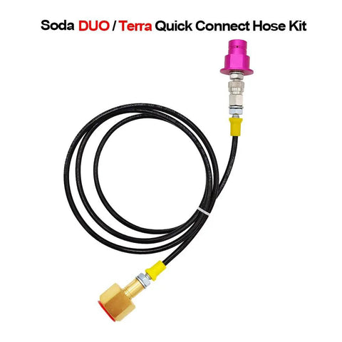 CO2 Adapter Quick Connector Plastic Hose For Sparkling Water Machines 60 Inch Long Tube Compatible With Terra Duo Art Gaia Series Soda