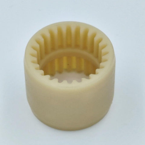 2 Pack M-19 Nylon Gear Coupling Sleeve For Flexible Shafts, 48mm Outer Diameter And 37mm Height, 24-Tooth Coupler, M-19 Compatible, Durable Nylon Sleeve Fits Precise Machinery And DIY Projects