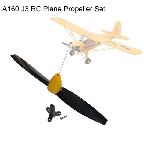 A160 J3 RC Plane Propellers Set With Screws Replacement Spares For RC Airplane Durable 12.6 Centimeter Propeller Blades Easy Install