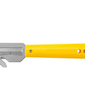 HH700 Banding And Strapping Cutter With Metal Head Concealed Blade For Easy Packaging Strap Cuts Safe Blade Change Reducing Workplace Injuries Great For Pallet Banding Plastic Straps And Heavy Duty Packaging Setups, yellow handle, metal head