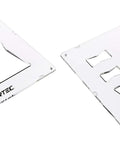 Clear Acrylic Butterfly Bowtie Router Template For Woodworkers Seeking Hella Precise Inlay Cuts To Patch Cracks And Reinforce Boards Without The Hassle Pack Of Two, featuring two templates.