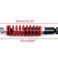 Front Suspension Swingarm Assembly Kit For DIY ATVs Go Karts Buggy And Quad Projects with red shock absorber shown.