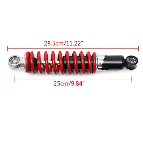 Front Suspension Swingarm Assembly Kit For DIY ATVs Go Karts Buggy And Quad Projects with red shock absorber shown.