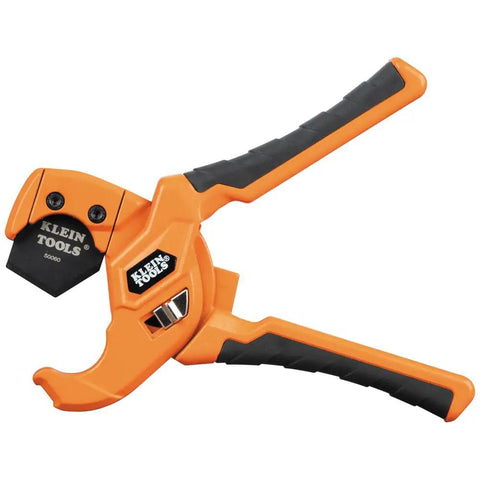 Lightweight PEX Pipe And Tubing Cutter With Soft Molded Handles And Pierce Point Blade For Clean Cuts Like Butter On PEX And Most Soft Shelled Tubing Up To One Inch ID And One And One Eighth Inch OD
