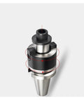 Rock Solid Cnc Collet Adapter Bt40 To Fmb22 Surface Milling Disc Connector Bar Built Tough Stainless Steel viewed from side, showcasing precision design.